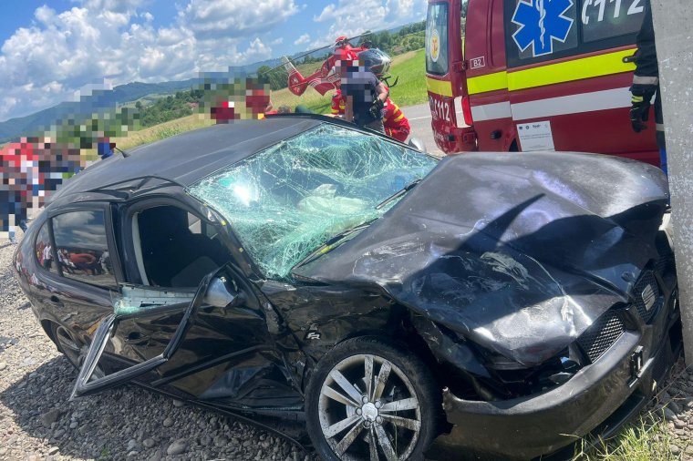 Súlyos baleset történt Libánfalván, az érintett útszakaszt lezárták