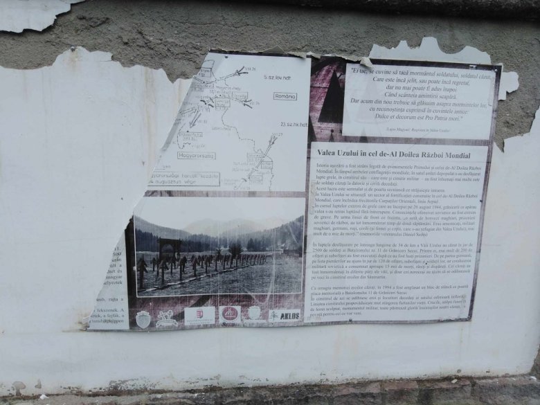 Rendőrségi feljelentés az úzvölgyi katonatemető  információs tábláinak megrongálása miatt