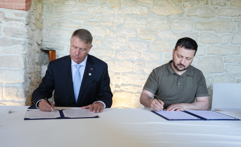 Közös nyilatkozatot írt alá Iohannis és Zelenszkij