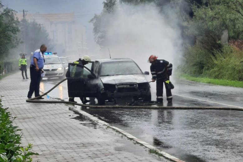 Autó lángolt Balánbányán