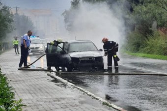 Autó lángolt Balánbányán