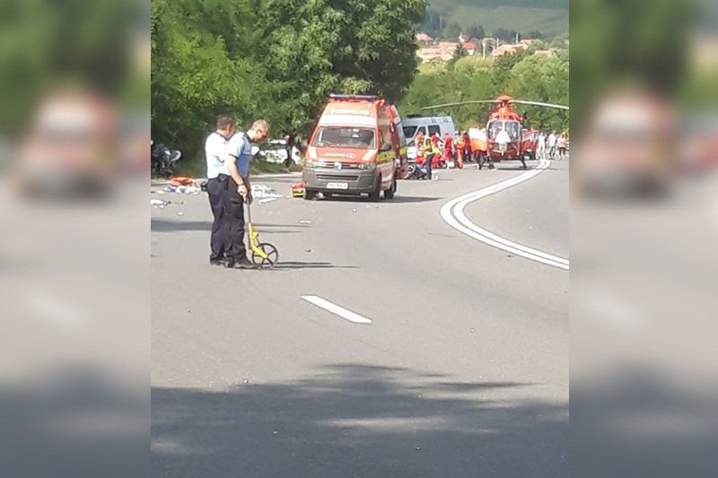 Motorost szállított kórházba a mentőhelikopter