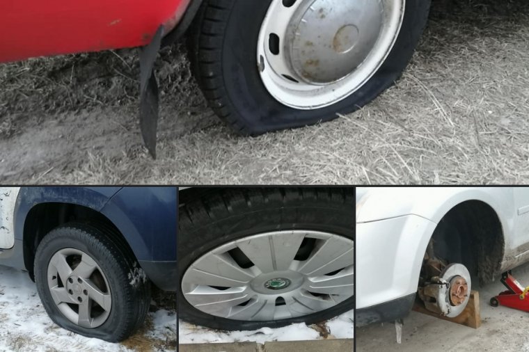 Több gépjármű gumiabroncsát is kiszúrták Csíkszeredában