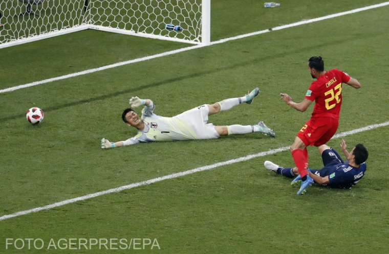 Belgium nagyot fordítva, az utolsó másodpercben lőtt góllal nyert Japán ellen