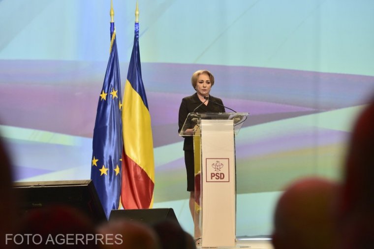 Ügyvezető elnökké választották Viorica Dăncilă kormányfőt a PSD kongresszusán