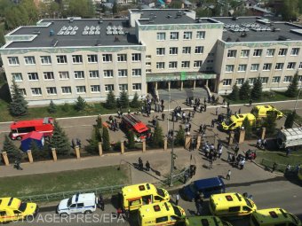 Véres merénylet Oroszországban, gyerekeket mészároltak le egy kazanyi iskolánál