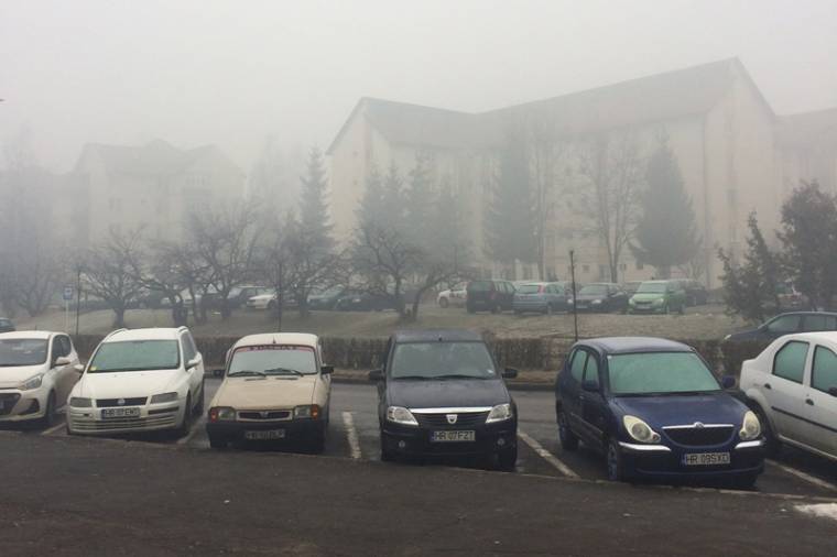 Köd van három erdélyi megyében