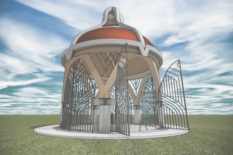 Őszre kész lehet a forrásház a csíkszeredai központi parkban