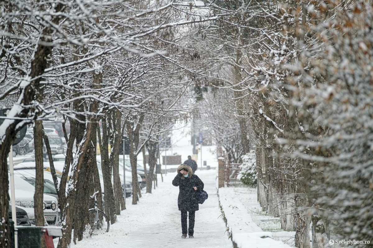Tizenöt megyében várható havazás az elkövetkező órákban