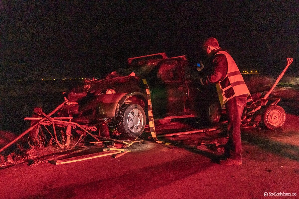 Szekérrel ütközött egy autó a csíkszeredai kerülőúton
