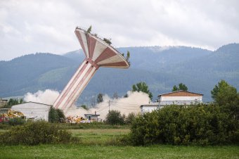 Víztornyot robbantottak Csíkszereda iparnegyedében