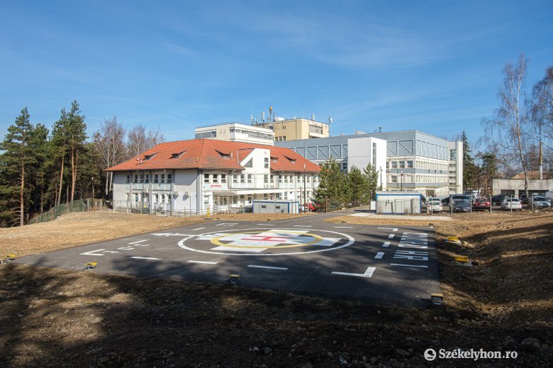 Engedélyeztetésre vár a csíkszeredai kórház helikopter-leszállója