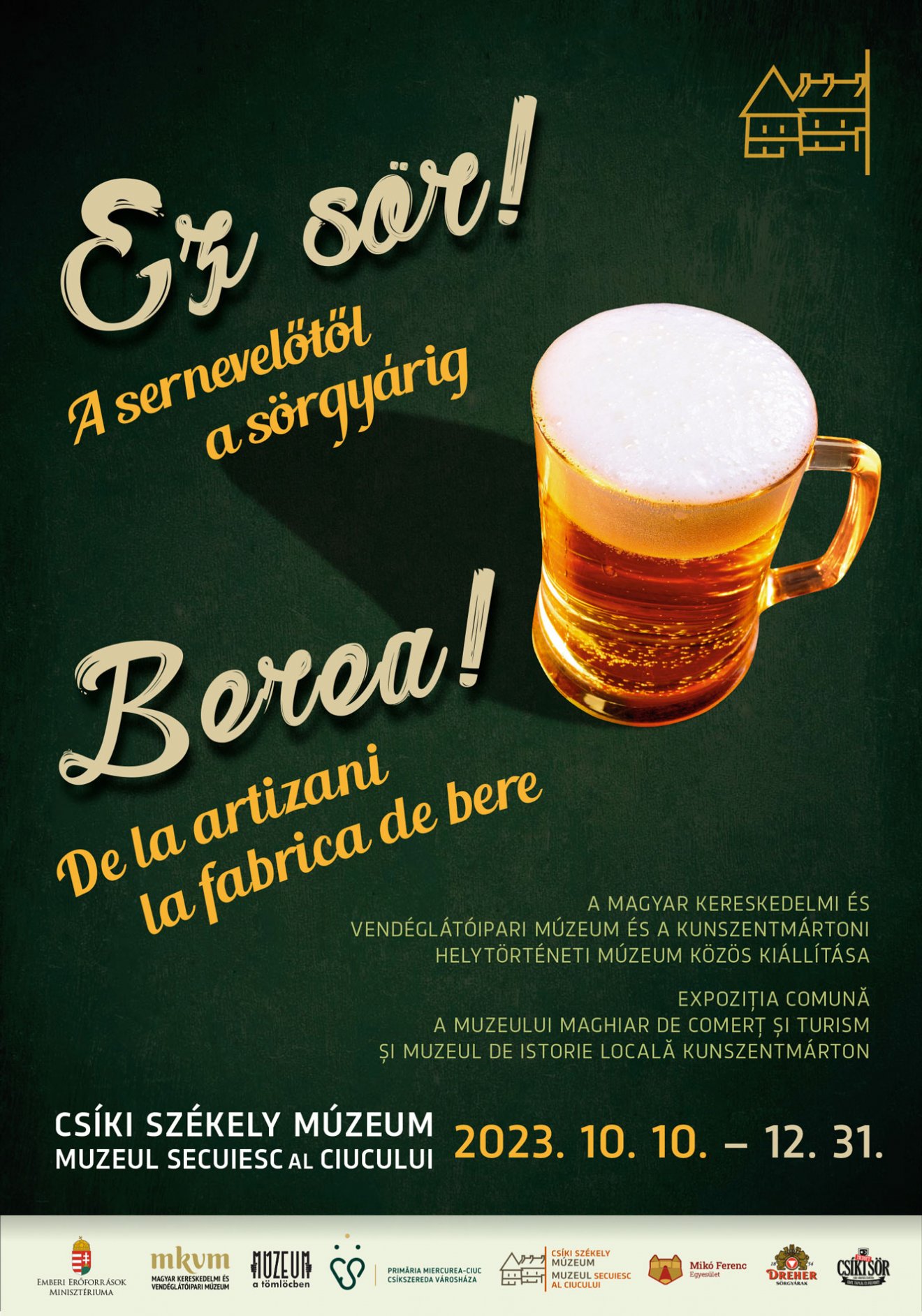 A sörkészítés és -fogyasztás történelméről szóló kiállítás nyílik Csíkszeredában