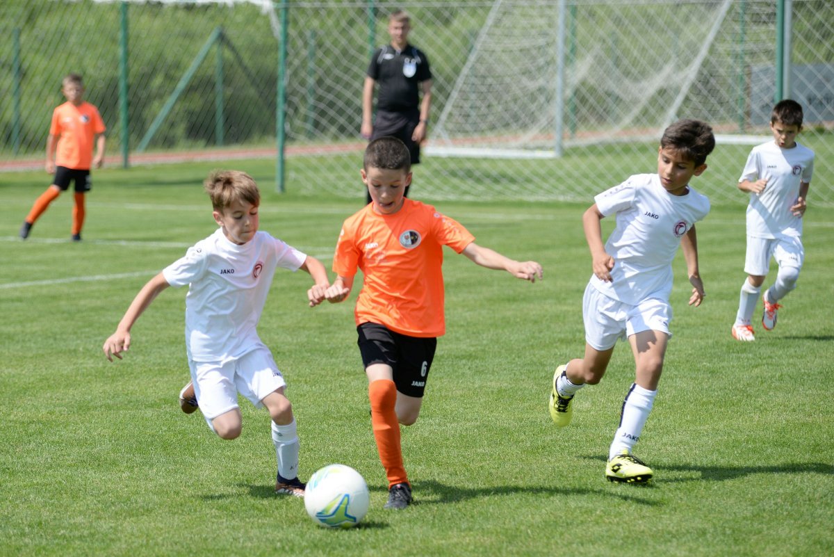 Az U9-eseknél a székelyudvarhelyi és a marosvásárhelyi csapatok játszottak a harmadik helyért •  Fotó: FK Csíkszereda/Pál Zoltán