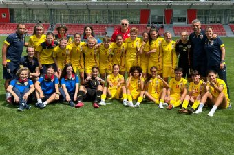 Három székelyföldi lány a romániai U15-ös női futballválogatottban