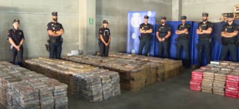 Spanyolországban az eddigi legnagyobb kokainszállítmányt foglalta le a rendőrség