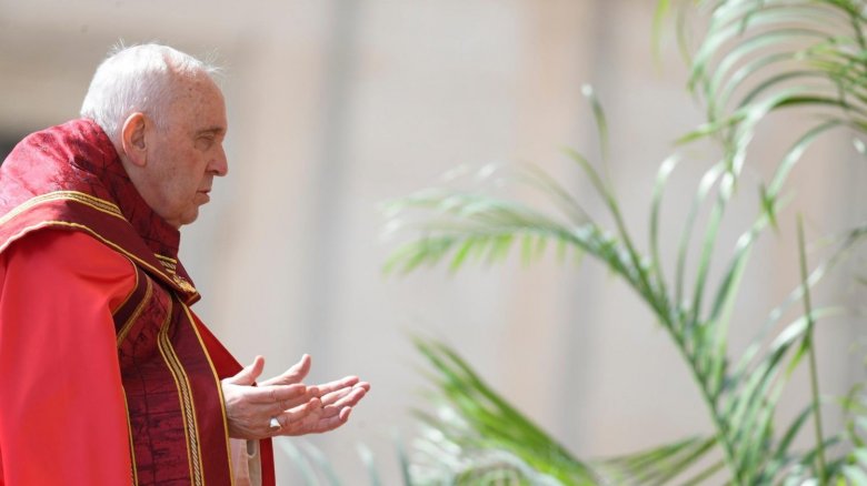 Ferenc pápa a virágvasárnapi misével megnyitotta a húsvéti nagyhetet