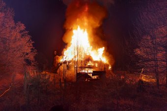 Leégett egy lakóház Sepsiszentgyörgy mellett