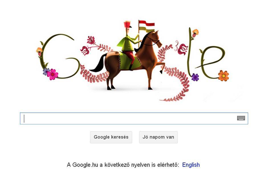 Magyar huszárral köszönt a Google