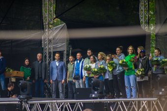 Több százan ünnepelték a Szent György Napokon a Sepsi-SIC bajnokcsapatát