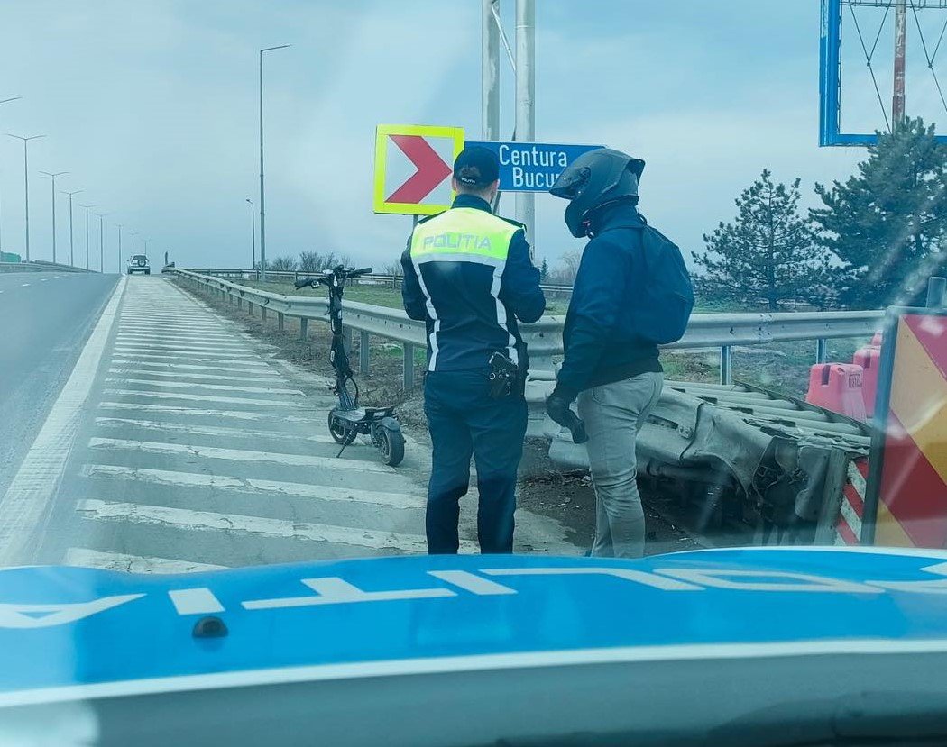 Megkapta „jutalmát” a sztrádán rollerező a román rendőrségtől