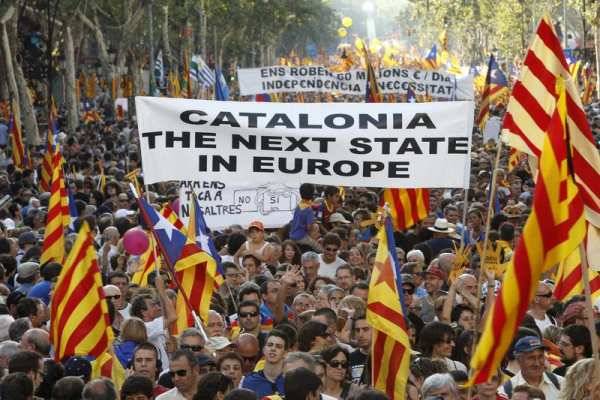 Tízezrek Barcelonában, Guardiola állt a katalán függetlenségi megmozdulás élére