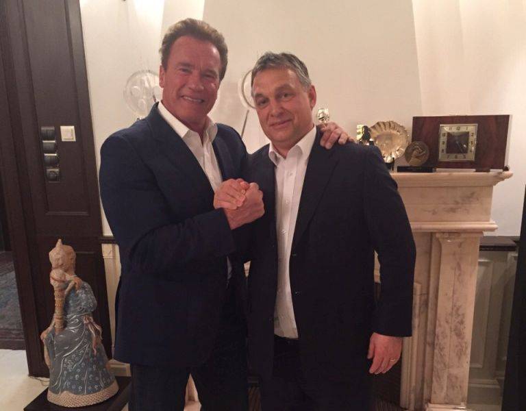 Együtt vacsorázott Orbán Viktor és a Terminátor