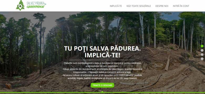 Online erdővédelem