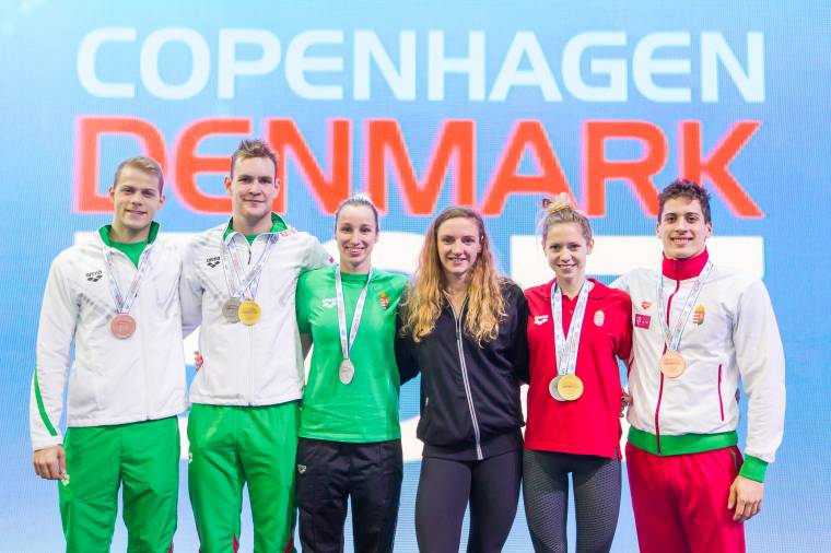 Kapás-arannyal, második helyen zárta a rövidpályás úszó Eb-t Magyarország