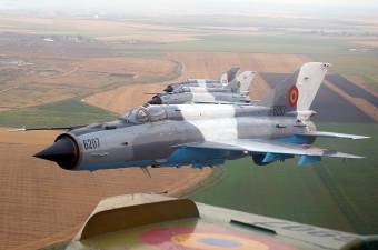 Lezuhant egy MiG 21 Lancer vadászrepülőgép Szászrégen közelében