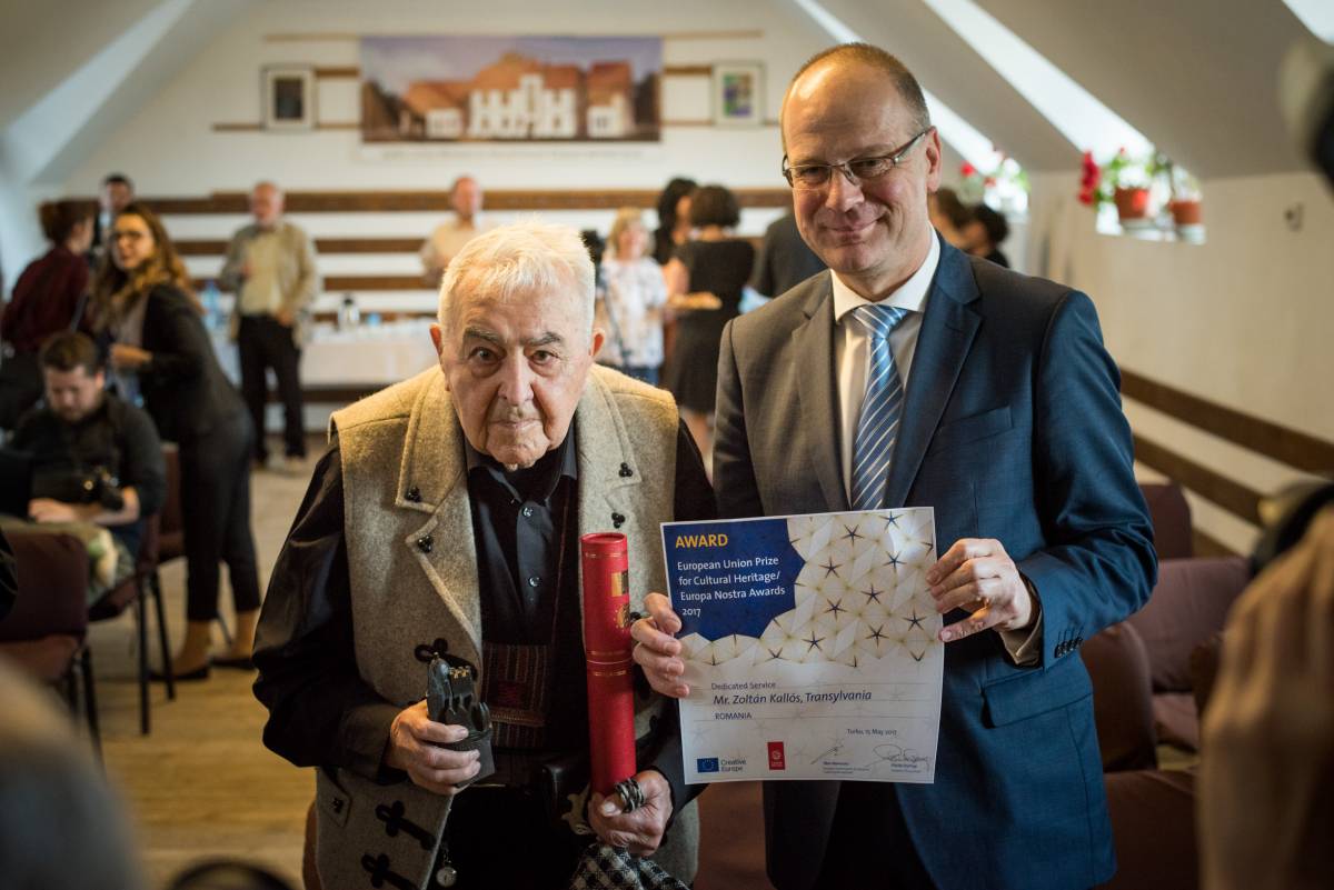 Kallós Zoltán átvette az Europa Nostra-díjat Válaszúton
