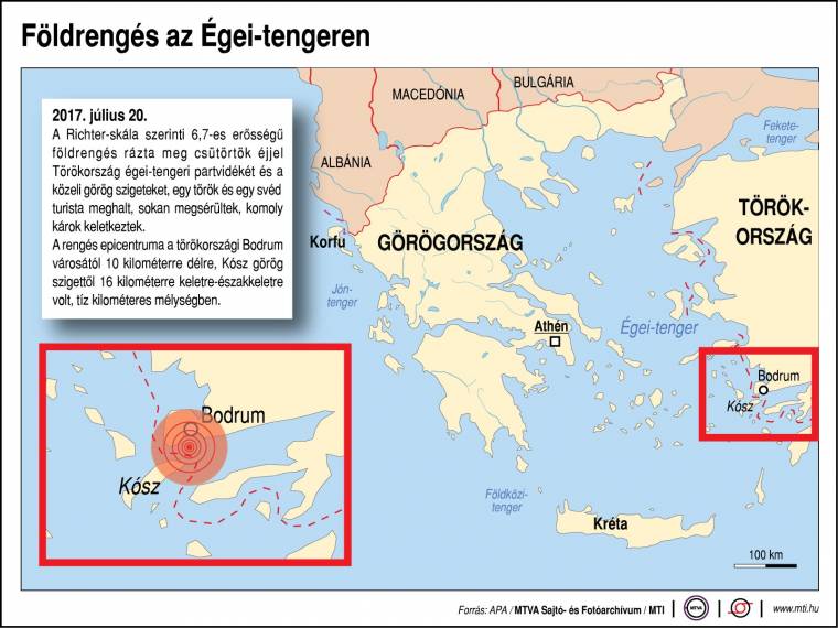 Nincs magyar és román áldozata a görögországi földrengésnek