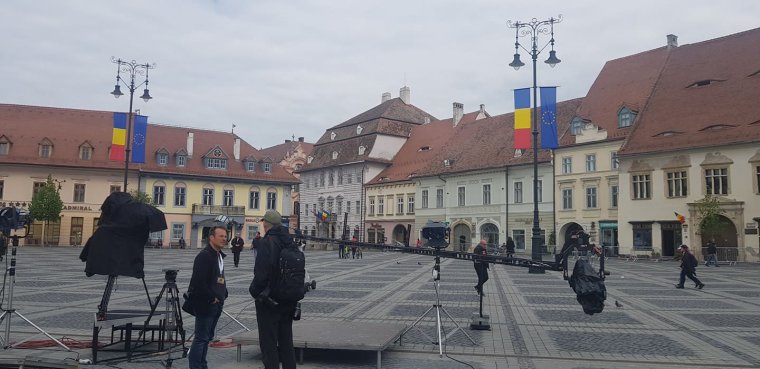 Európa Nagyszebenre figyel – rendőrök és újságírók lepték el a várost az uniós csúcsta­lál­kozó előtt