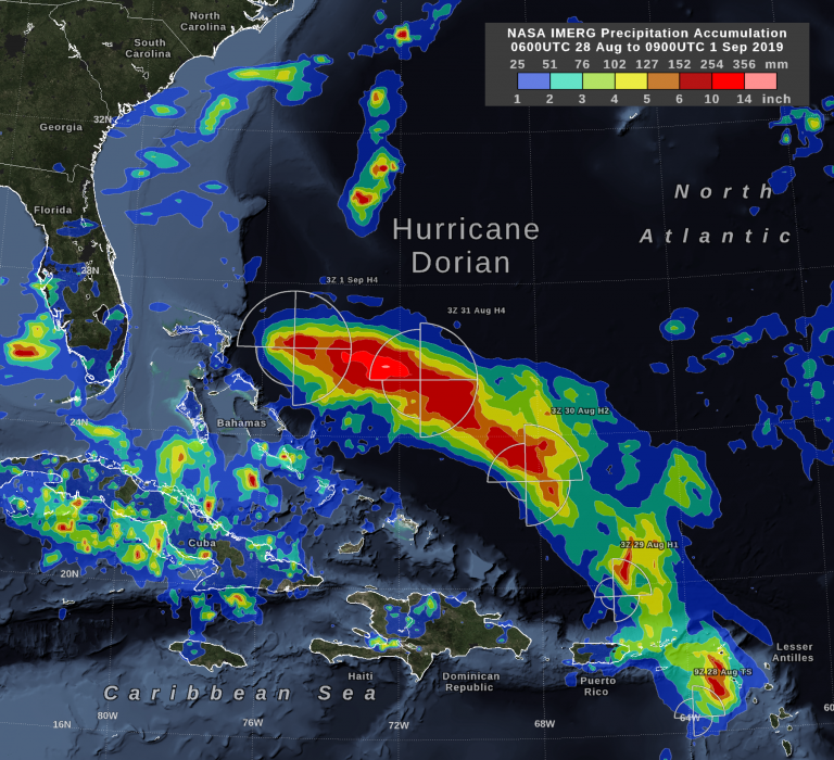 Már elérte az ötös erősséget a földkerekség legerősebb hurrikánjának kikiáltott Dorian