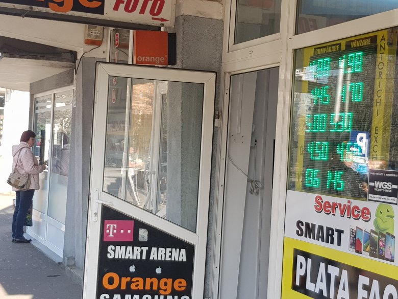 Kiraboltak egy valutaváltó irodát Kolozsváron