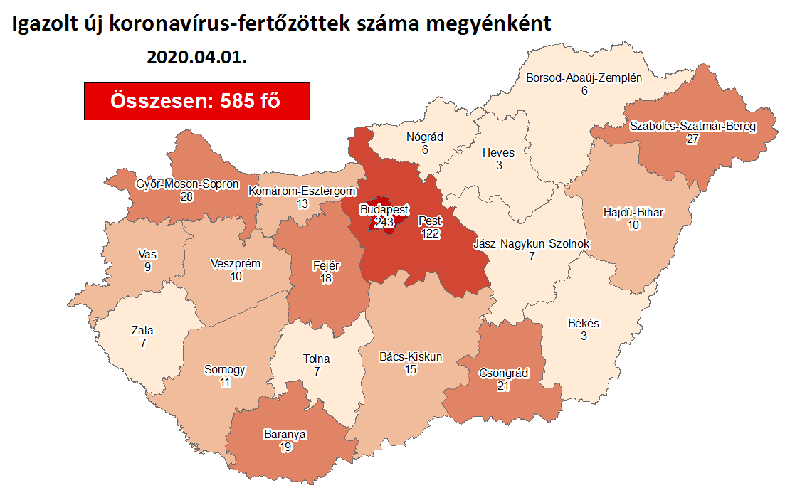 Budapesten regisztrálták eddig a legtöbb fertőzöttet Magyarországon