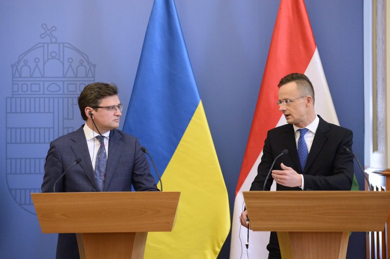 Az ukrán külügyminiszterrel tárgyalt Szijjártó Péter Budapesten