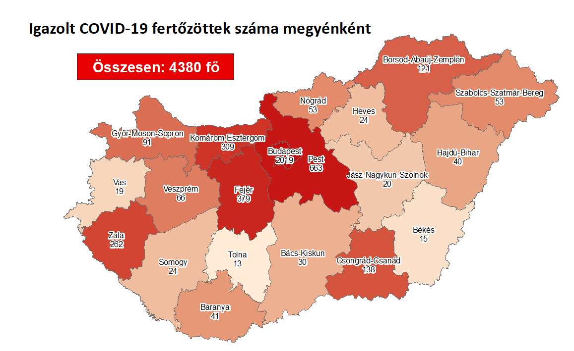 Koronavírus: Magyarországon tizennéggyel emelkedett a fertőzöttek száma