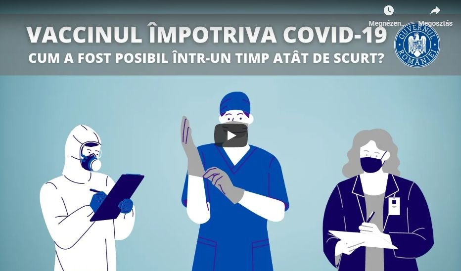 Videóüzenetben biztatják az oltás felvételére a lakosságot a román kormány miniszterei