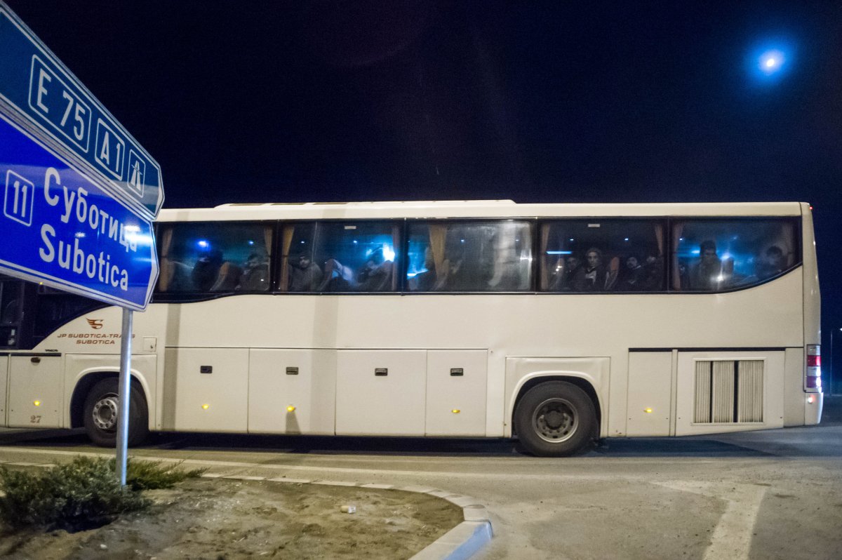 Elszállította a szerb rendőrség a magyar határnál összegyűlt migránsokat