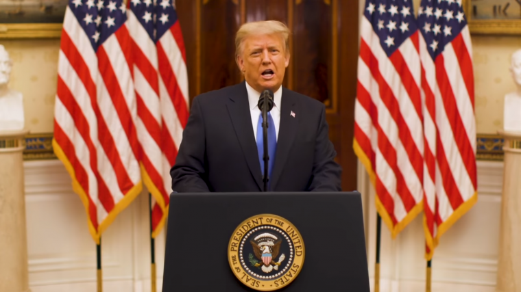 Elnökségének vívmányait dicsérte búcsúbeszédében Donald Trump távozó elnök (VIDEÓ)