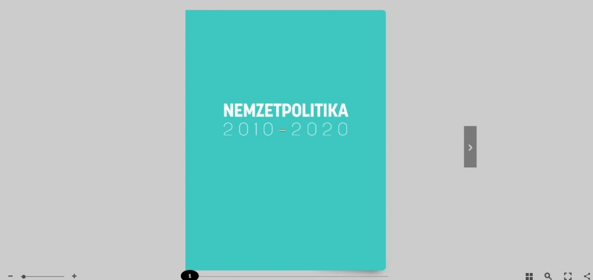 Online is elérhető a Nemzetpolitika 2010–2020 című kiadvány
