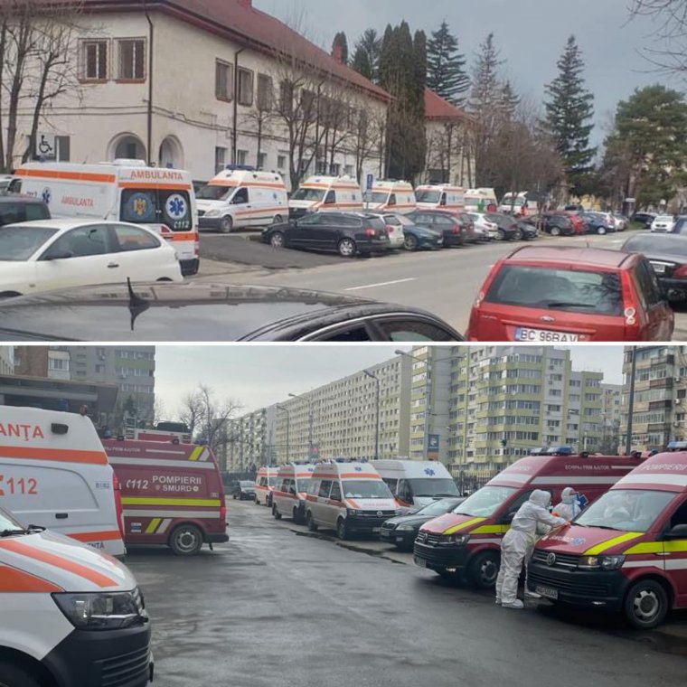 Sokkoló képeket közölt az egészségügyi miniszter a Covid-kórházak előtt sorban álló mentőautókról