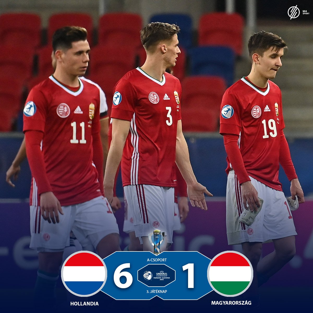 Hatot kaptak Hollandiától, pont nélkül zártak az U21-es labdarúgó EB-n a magyarok
