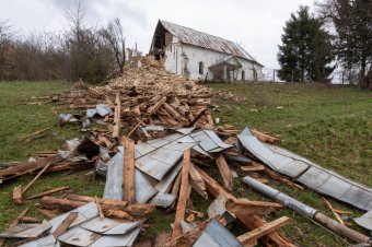 Református templom omlott össze Beszterce–Naszód megyében