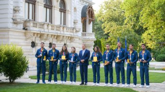 Kitüntette a legeredményesebb romániai olimpikonokat Klaus Iohannis államfő