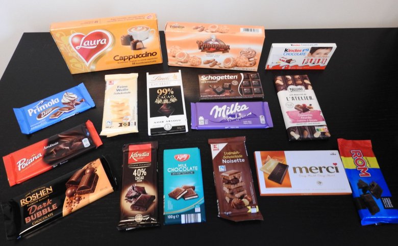Édes és keserű csokoládék: a kereskedelemben kapható édességek zöme külföldről származik