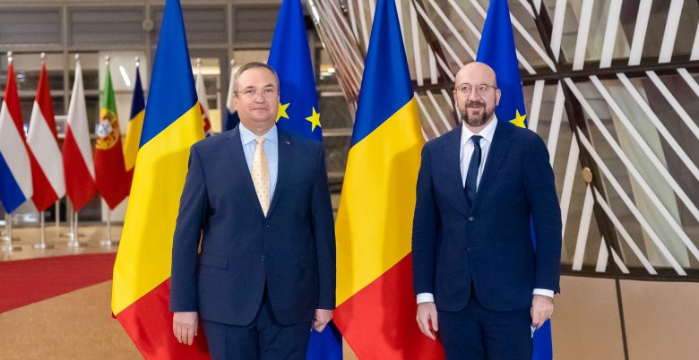Energiaárakról és közös biztonságpolitikáról is egyeztetett a román kormányfő az Európai Tanács elnökével