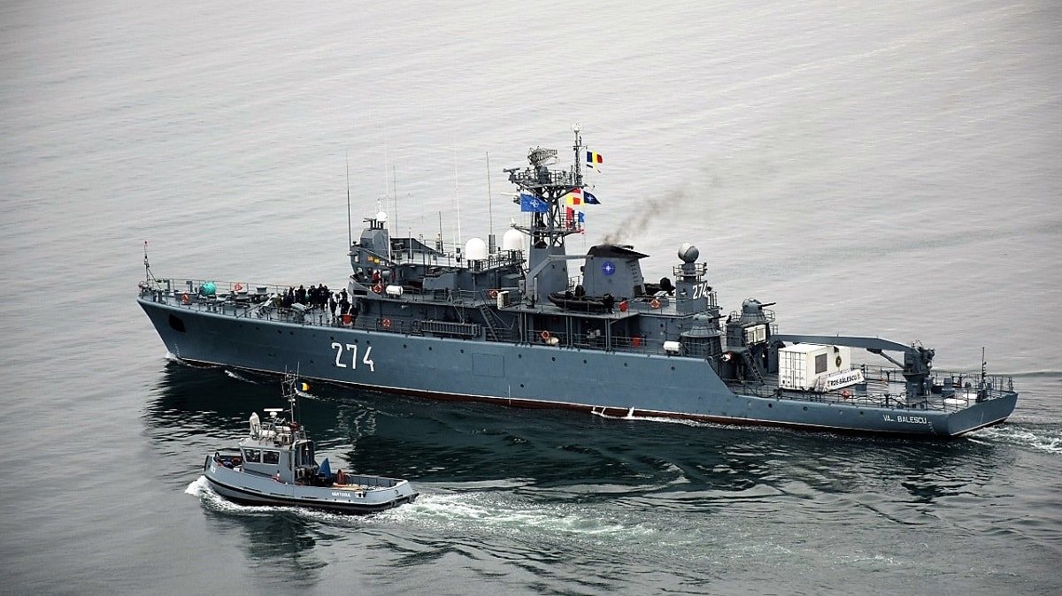 Aknászhajót küldött ki a Fekete-tengerre a román haditengerészet