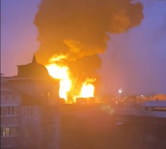 Tűz ütött ki egy oroszországi olajtárolóban, két ukrán helikopter mérhetett légicsapást a belgorodi létesítményre